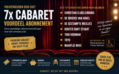 Abonnement voor een seizoen lang Cabaret bij KCA